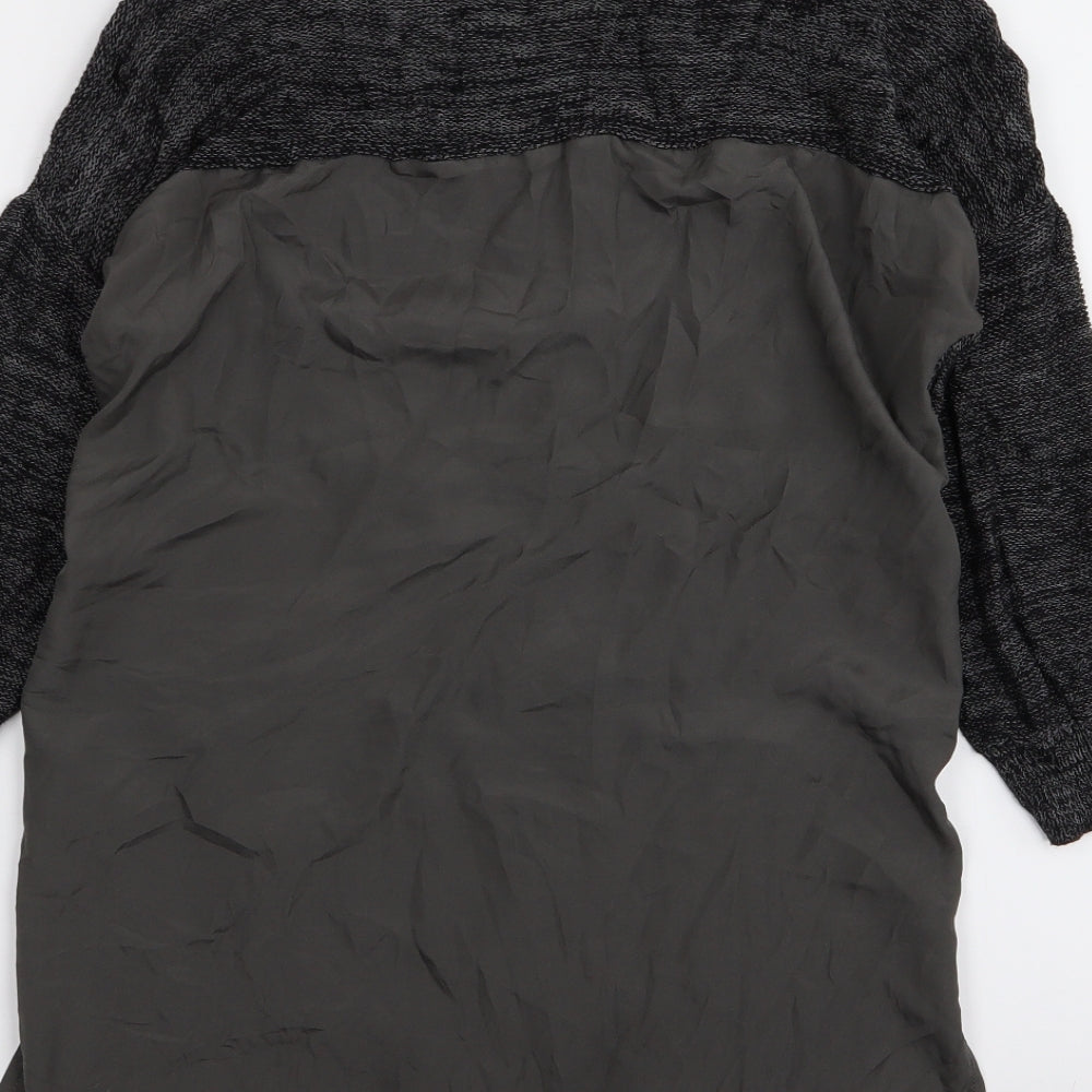 Brand and care label for Betty Jackson Black women’s black jumper, size UK 8
