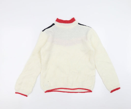 Dunnes Stores Womens Ivory Pullover Jumper Size S - 31in chest