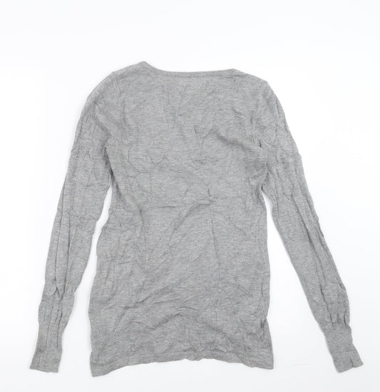NEXT Womens Grey Pullover Jumper Size 6 - Twist front