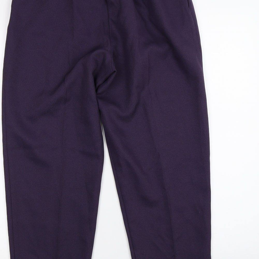 Slimtru Womens Purple Trousers Size 12 L26 in