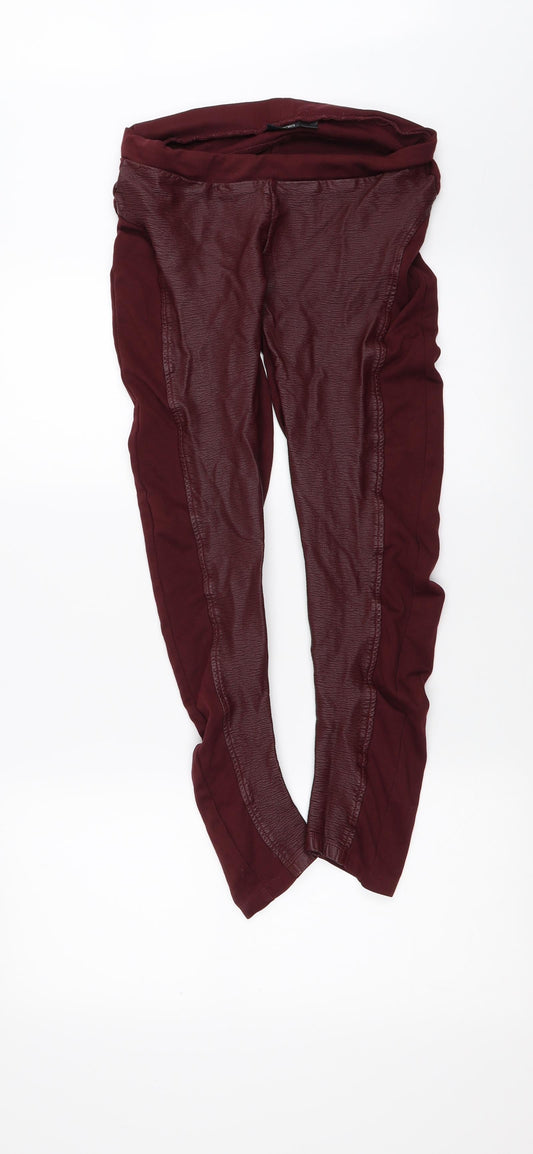 ESMARA Womens Red Carrot Leggings Size S L26 in
