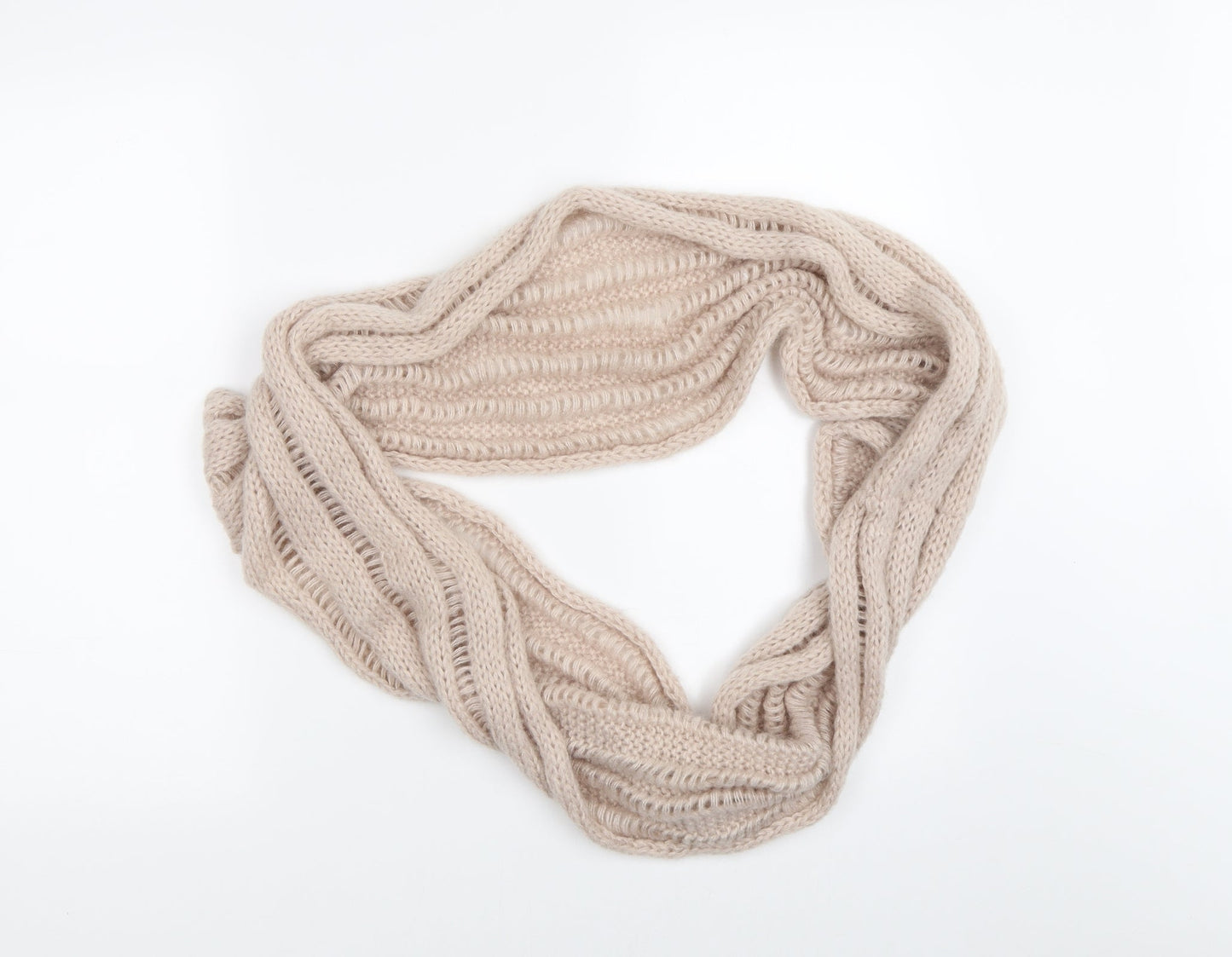 Preworn Womens Beige Scarf - COWL
