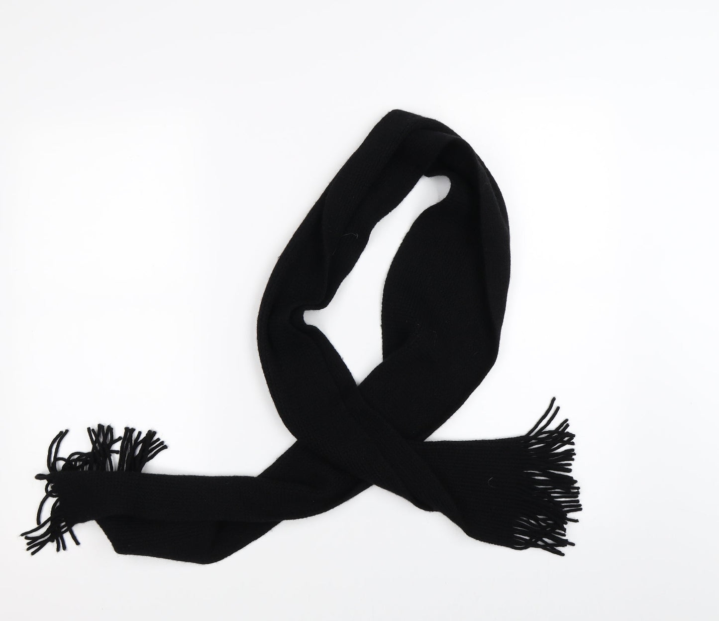Preworn Unisex Black Scarf