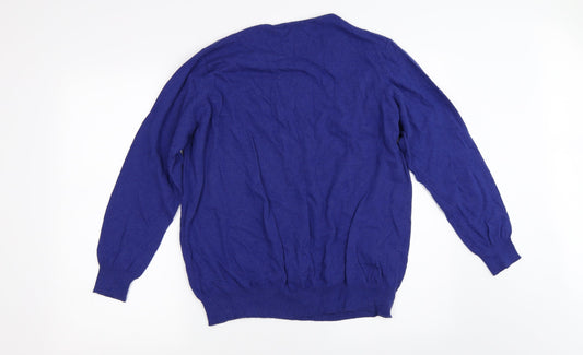 EWM Womens Blue Pullover Jumper Size XL