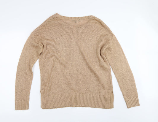 New Look` Womens Beige Pullover Jumper Size M