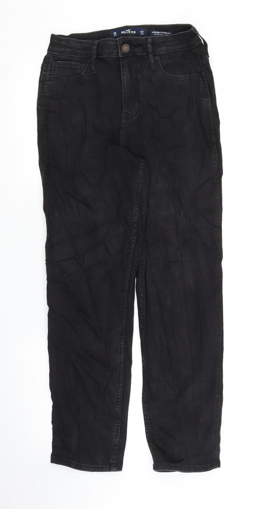 Hollister Mens Black  Denim Straight Jeans Size 27 in L27 in