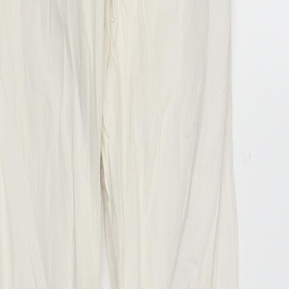Bershka Womens White Denim Skinny Jeans Size 8 L28 in