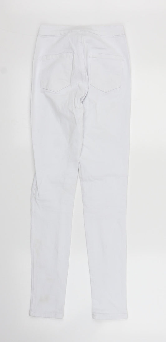 Preworn Womens White Denim Skinny Jeans Size XS L27 in