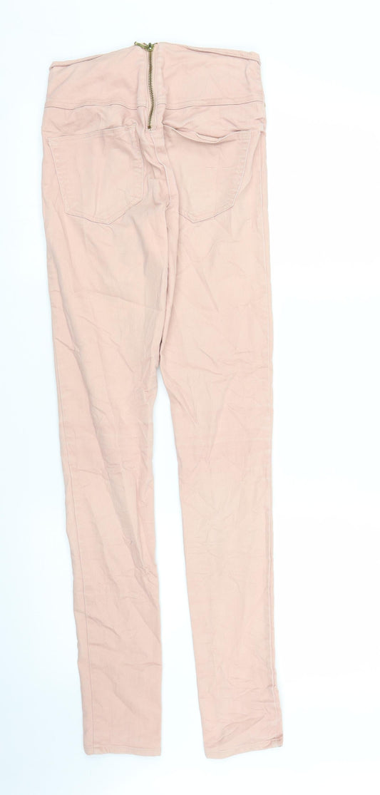 Vera Moda Womens Pink Denim Skinny Jeans Size XS L30 in
