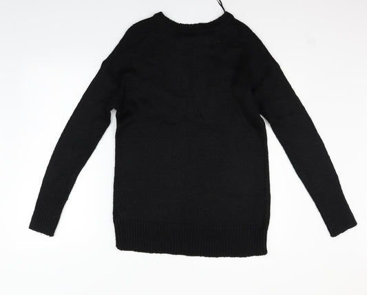 New Look Womens Black Pullover Jumper Size S