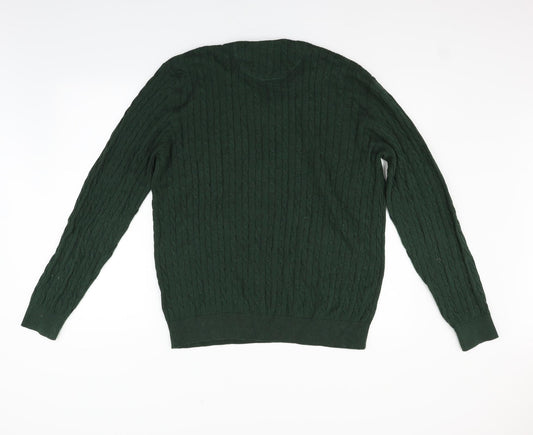 Lincoln Womens Green Pullover Jumper Size L