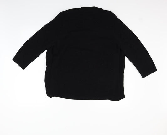 Marks and Spencer Womens Black Pullover Jumper Size 14
