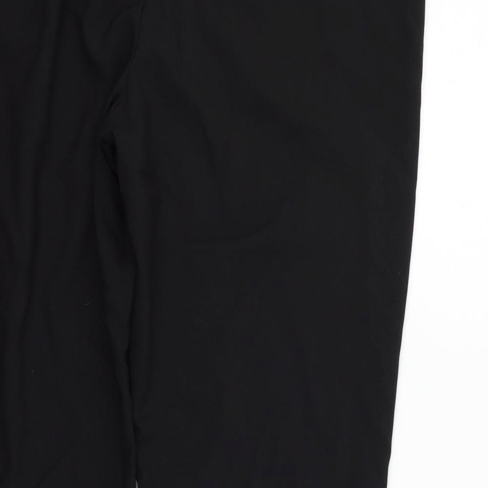 Preworn Womens Black Trousers Size 18 L26 in