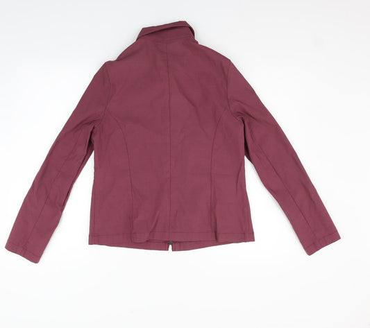R Womens Purple Jacket Size 16