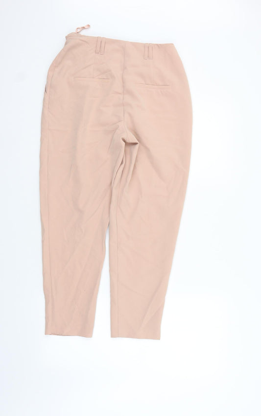 New Look Womens Pink Trousers Size 8 L24 in
