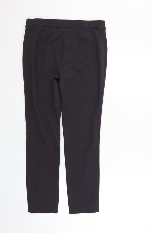 Marks and Spencer Womens Purple Trousers Size 12 L26 in