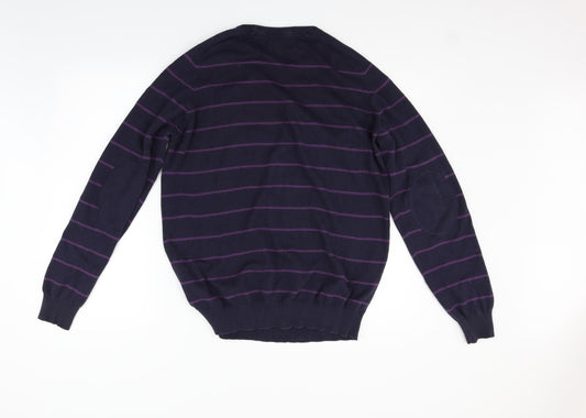 Springfield Womens Blue Striped Pullover Jumper Size XL