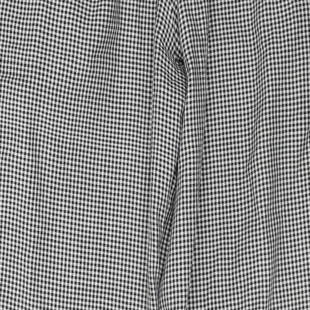 cheff whites Mens Grey Check Trousers Size 30 in L26 in