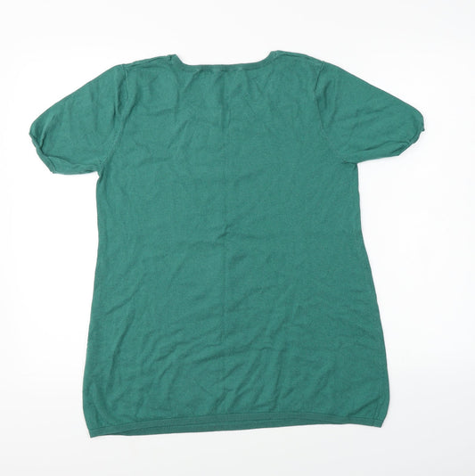 woollovers Womens Green Pullover Jumper Size M