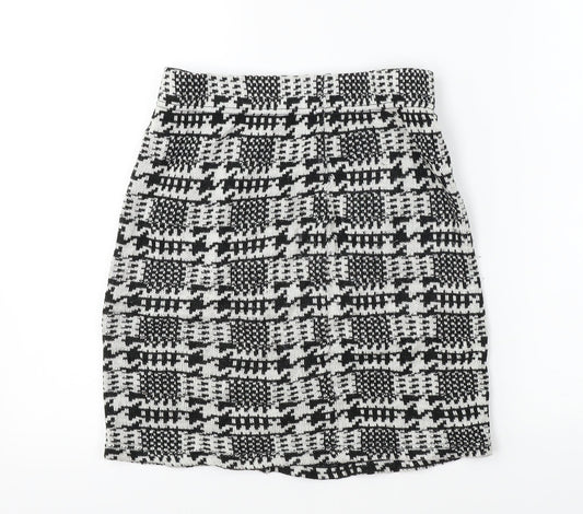 GU Womens White A-Line Skirt Size L