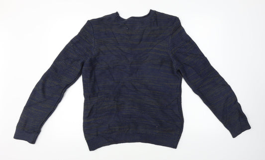 Topman Mens Blue Pullover Jumper Size S