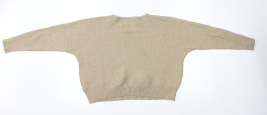 Mng Womens Brown Pullover Jumper Size S