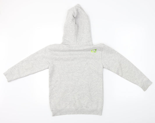 Fruit of the Loom Boys Grey Pullover Hoodie Size 10-11 Years