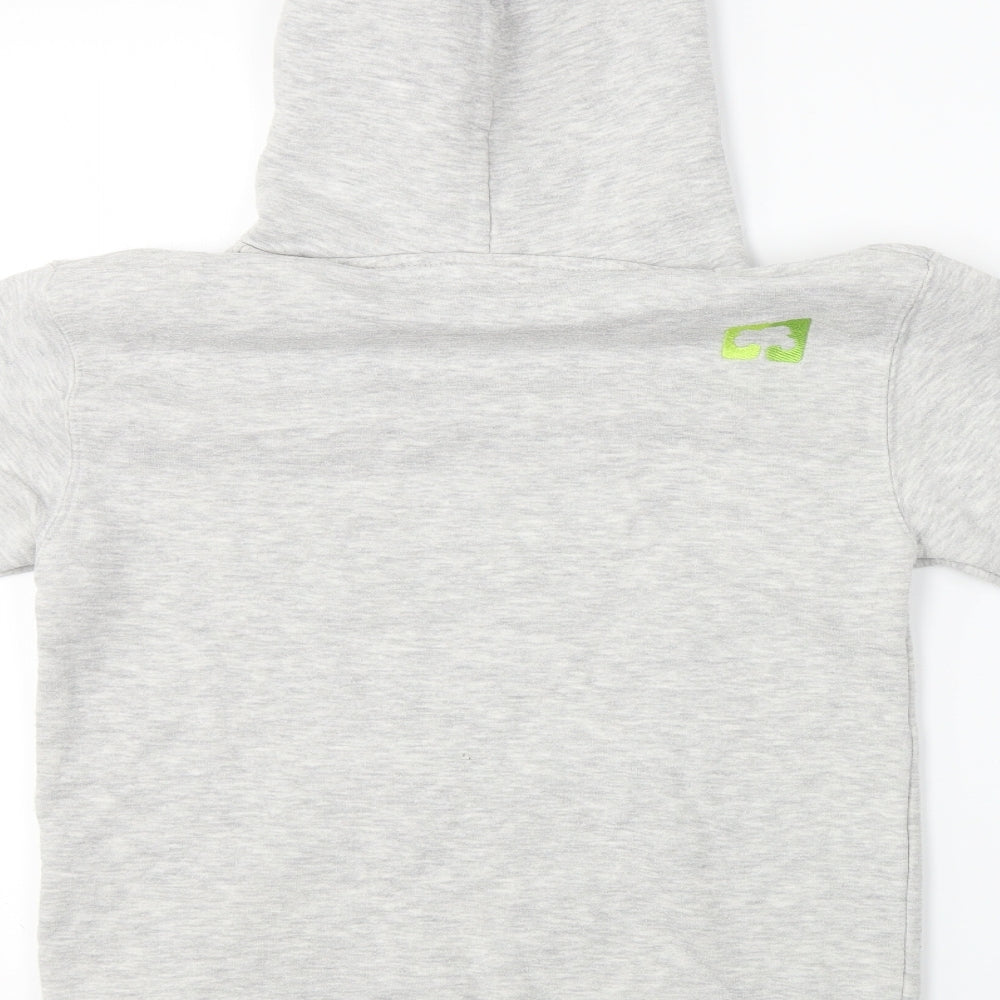 Fruit of the Loom Boys Grey Pullover Hoodie Size 10-11 Years