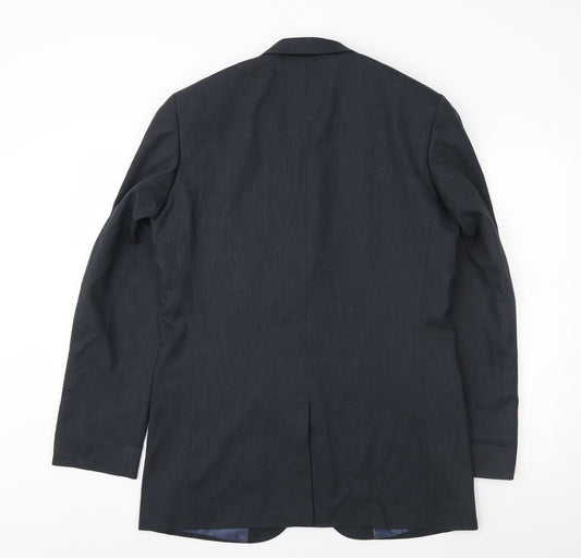 Taylor & Wright Mens Blue Rayon Jacket Suit Jacket Size 40