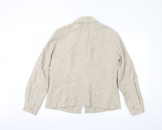 Charter Club Womens Beige Jacket Size M