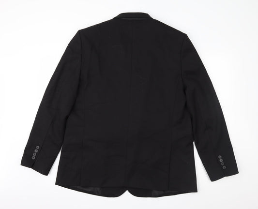 Road Mens Black Jacket Suit Jacket Size L