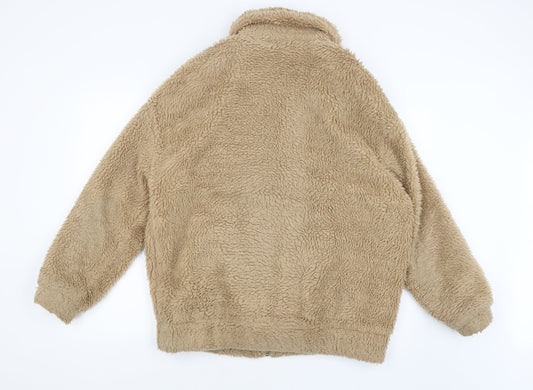 New Look Womens Brown Full Zip Jumper Size 12