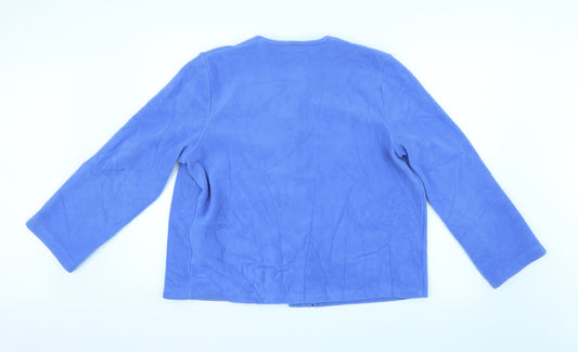 Marks and Spencer Womens Blue Cardigan Jumper Size 14