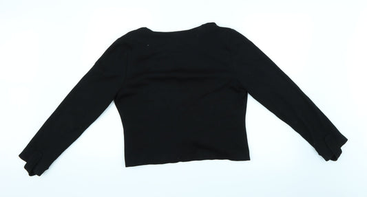 Patrizia Dini Womens Black Cardigan Jumper Size 10