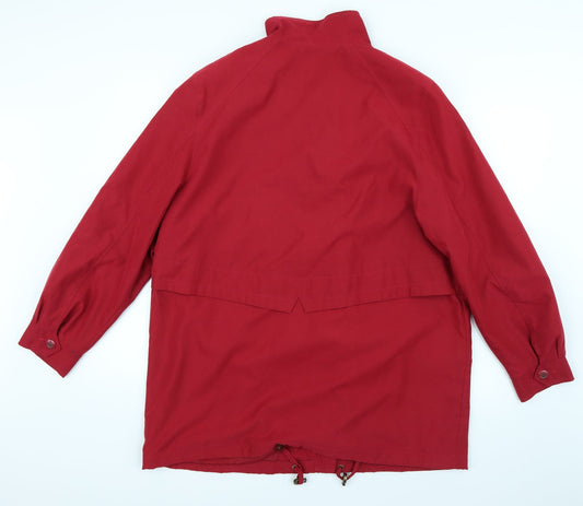 Marks and Spencer Womens Red Overcoat Coat Size 14