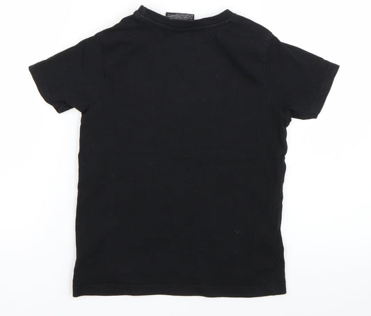 George Boys Black Basic T-Shirt Size 5-6 Years - Playstation