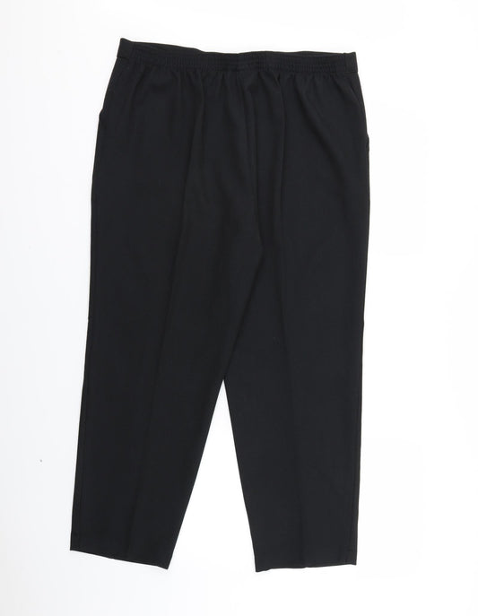 Autonomy Womens Black Trousers Size 18 L24 in