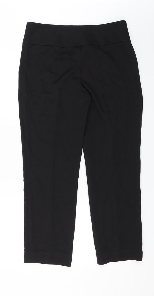 Salonwear Womens Black Dress Pants Trousers Size 12 L25 in