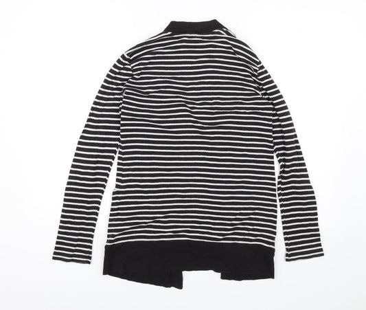 Papaya Womens Black Striped Jacket Size 8