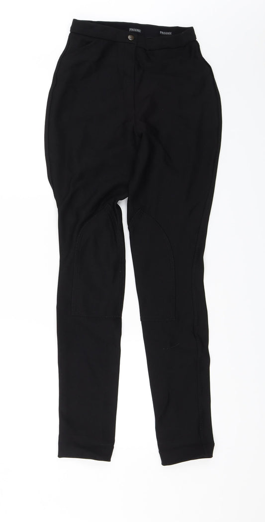 Phoenix Womens Black Windbreaker Leggings Size 4 L29 in