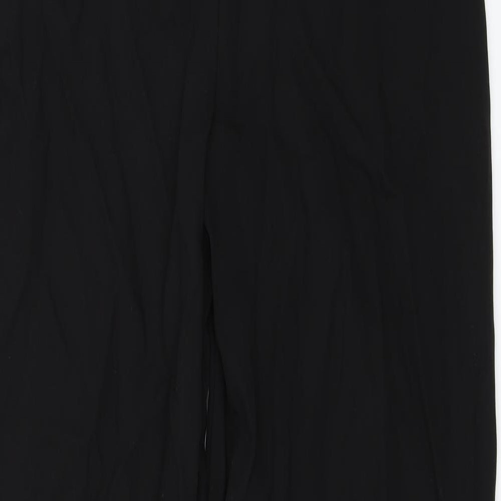 M&S Womens Black Dress Pants Trousers Size 14 L25 in