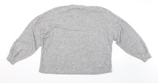 Stradivarius Womens Grey Pullover Jumper Size S
