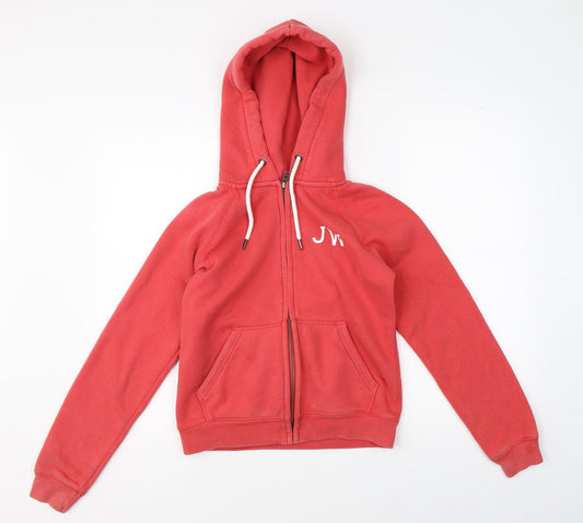 Jack Wills Womens Red   Full Zip Hoodie Size 6