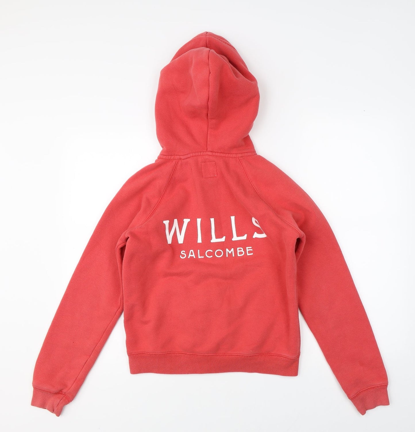 Jack Wills Womens Red Full Zip Hoodie Size 6