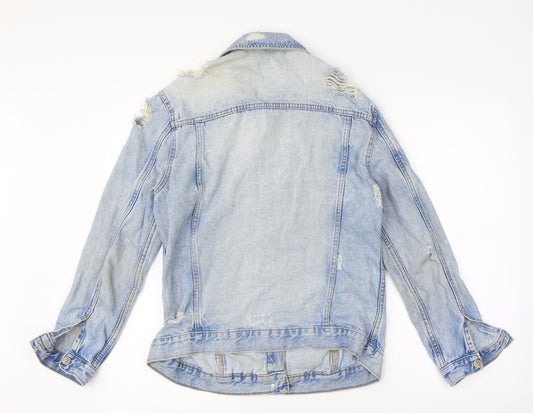 New Look Womens Blue Denim Jacket Size 8