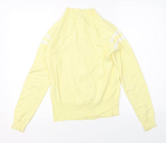 Look Womens Yellow Full Zip Jumper Size 8