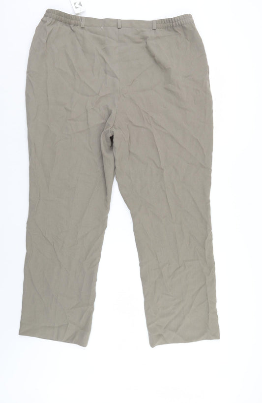 Habella Womens Ivory Trousers Size 20 L28 in