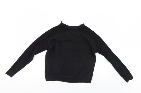 Zara Womens Black Pullover Sweatshirt Size S