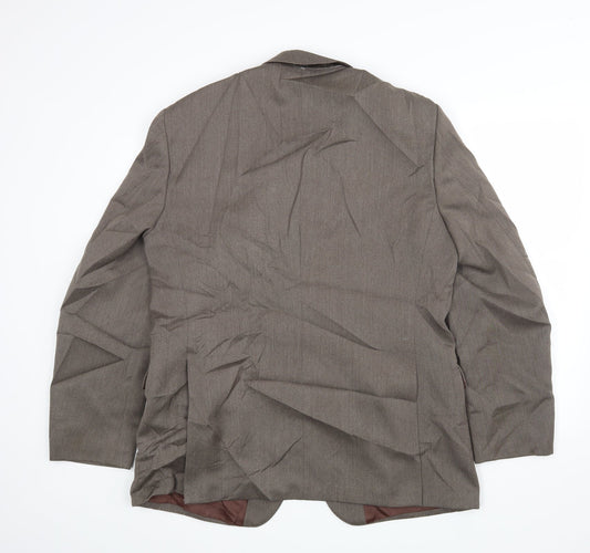 Mr Harry Mens Brown Jacket Blazer Size 44