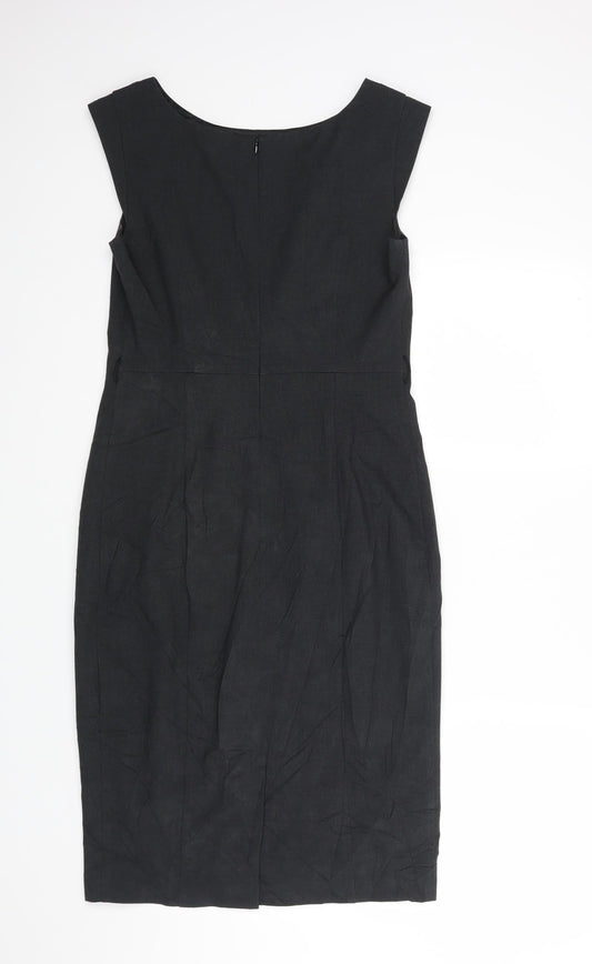 M&S Womens Grey Pencil Dress Size 10